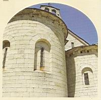 France, Ardeche, Chassiers, Eglise romane Saint-Benoit (2)